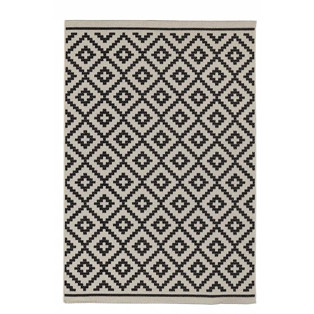 Ψάθα Flox 721W BLACK Royal Carpet - 67 x 140 cm