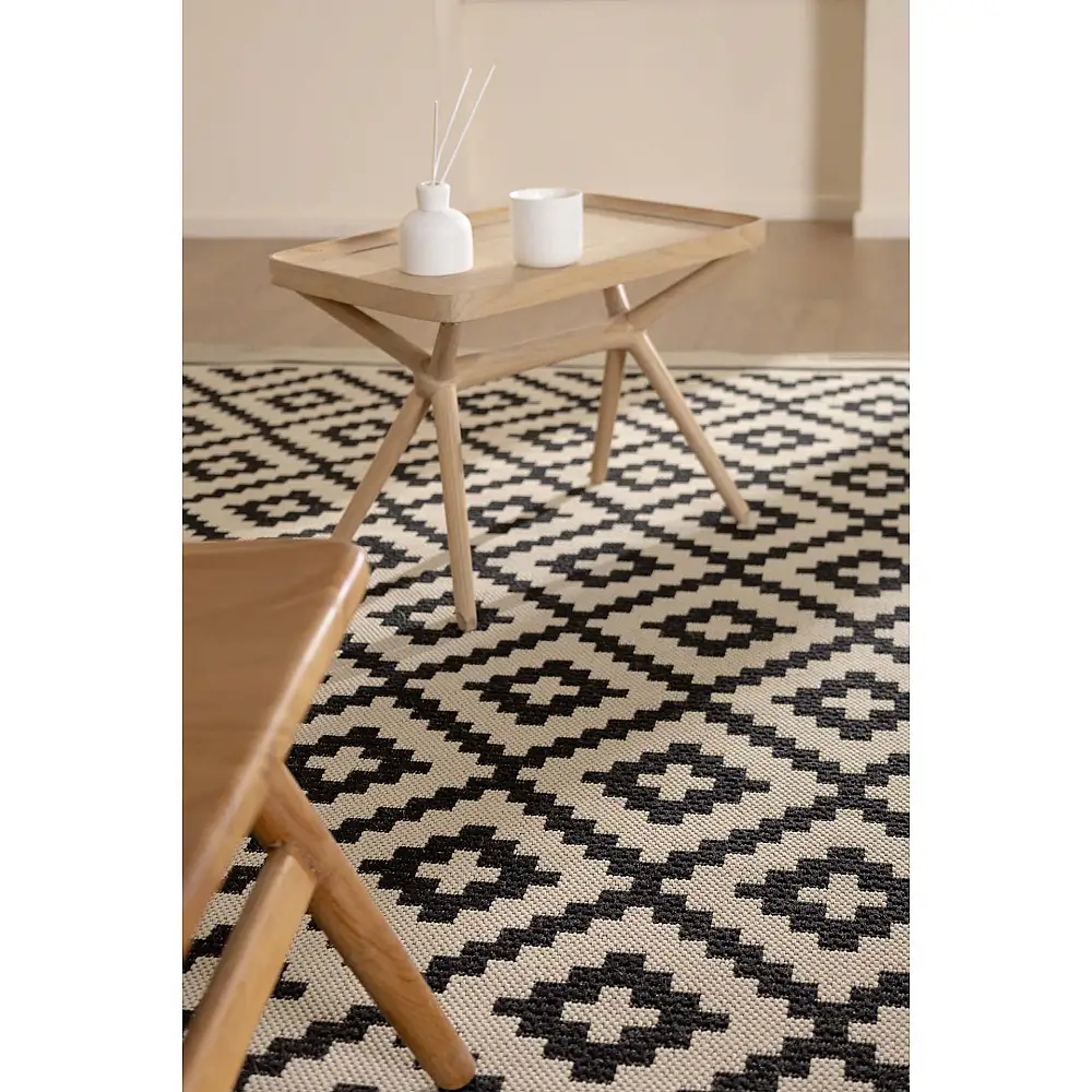 Ψάθα Flox 721W BLACK Royal Carpet - 67 x 140 cm