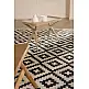 Ψάθα Flox 721W BLACK Royal Carpet - 67 x 140 cm
