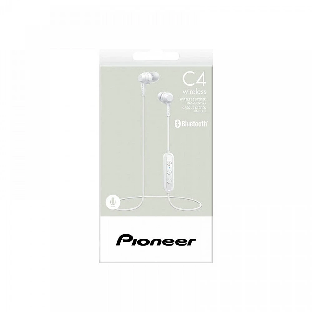 Ασύρματα Ακουστικά Bluetooth Χρώματος Λευκό Earphones Pioneer C4 SE-C4BT-W Ασύρματα Ακουστικά Bluetooth Χρώματος Λευκό Earphones Pioneer C4 SE-C4BT-W