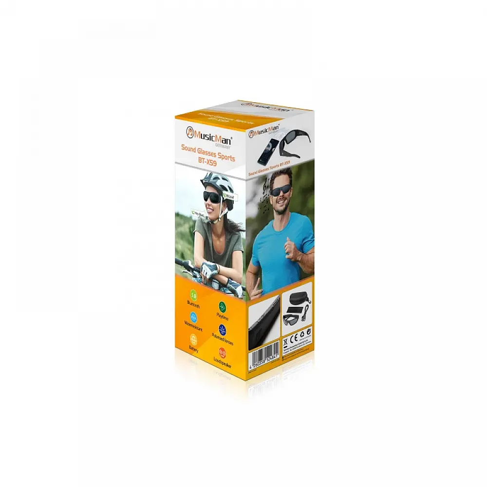 Ασύρματα Ακουστικά Γυαλιά Ηλίου Bluetooth Polarized με Μικρόφωνο Sound Glasses Sports Music Man BT-X59 Ασύρματα Ακουστικά Γυαλιά Ηλίου Bluetooth Polarized με Μικρόφωνο Sound Glasses Sports Music Man BT-X59