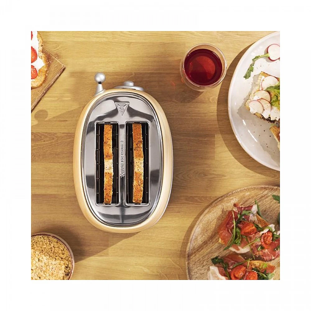 Φρυγανιέρα 2 Θέσεων 850 W Χρώματος Κίτρινο Cecotec Vintage 800 CEC-03210
