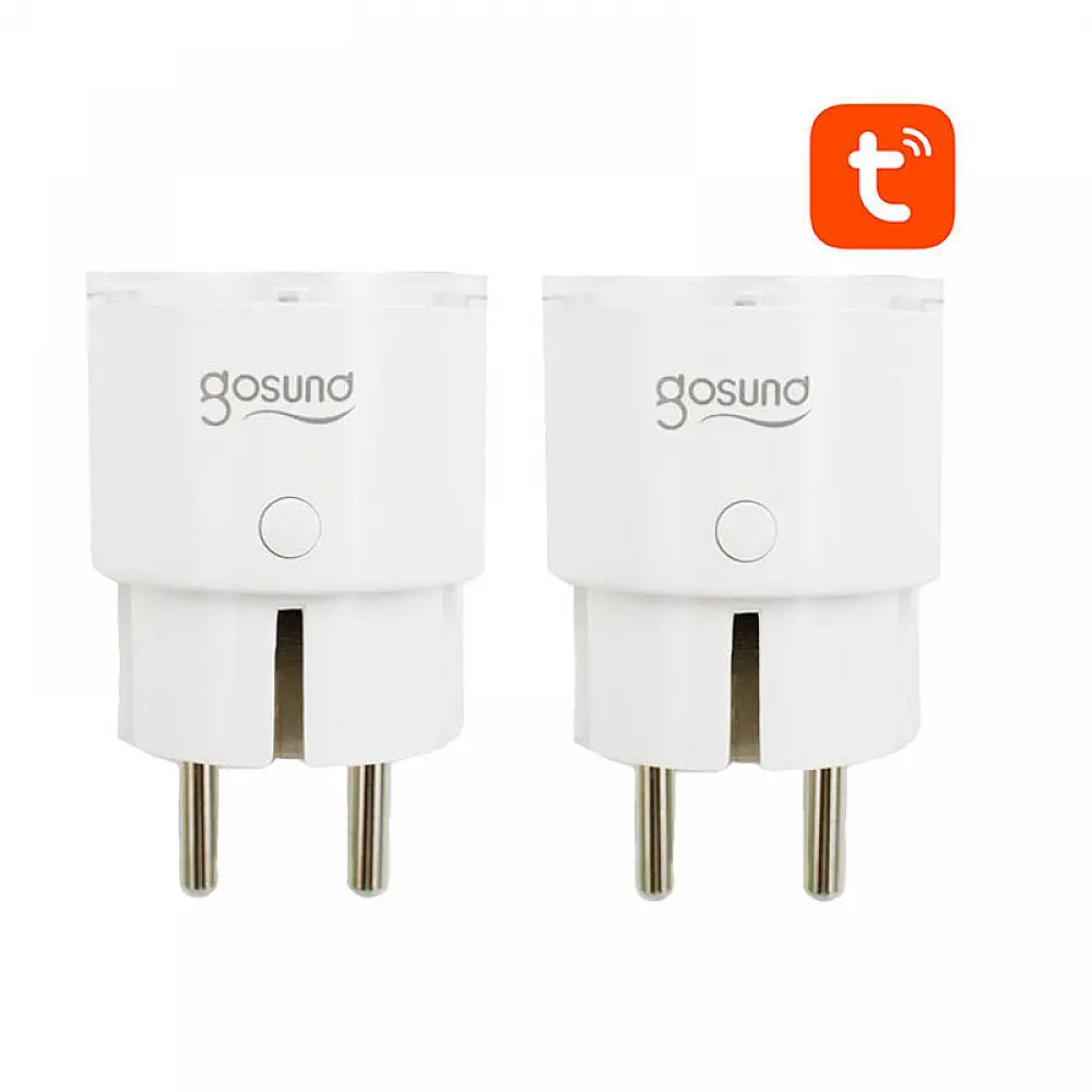 Σετ Smart Μονές Εξωτερικές Πρίζες Ρεύματος Wi-Fi 3680W 16A 2 τμχ Gosund SP111-2