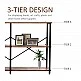 Μεταλλική Κονσόλα με 3 Ξύλινα Ράφια 76 x 120 x 30 cm HOMCOM 837-075 Μεταλλική Κονσόλα με 3 Ξύλινα Ράφια 76 x 120 x 30 cm HOMCOM 837-075