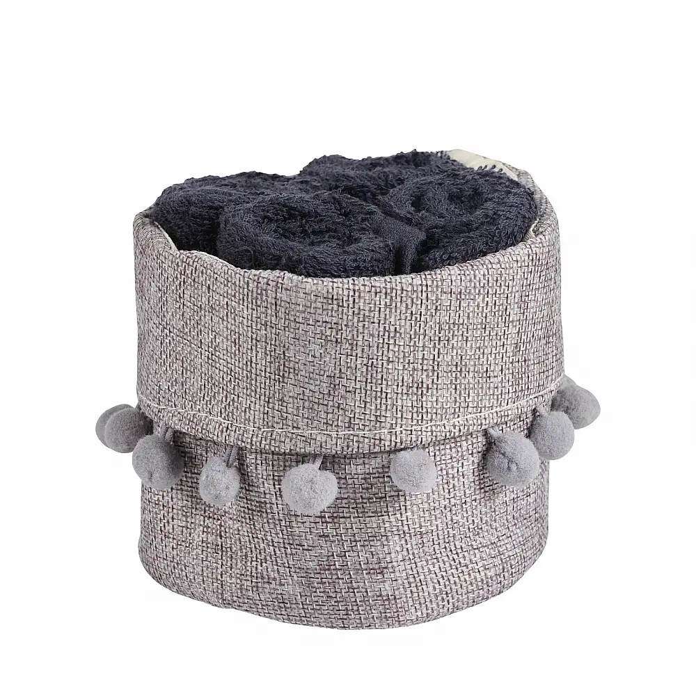 DAS HOME Σετ Πετσέτες 4Τεμαχίων Soft 4011 Μαύρο 530708004011