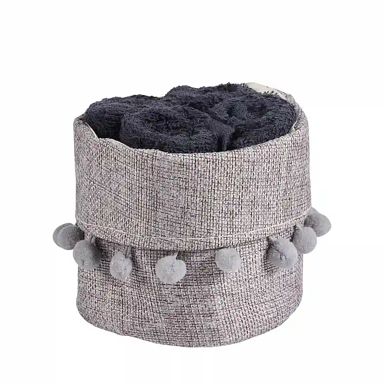 DAS HOME Σετ Πετσέτες 4Τεμαχίων Soft 4011 Μαύρο 530708004011