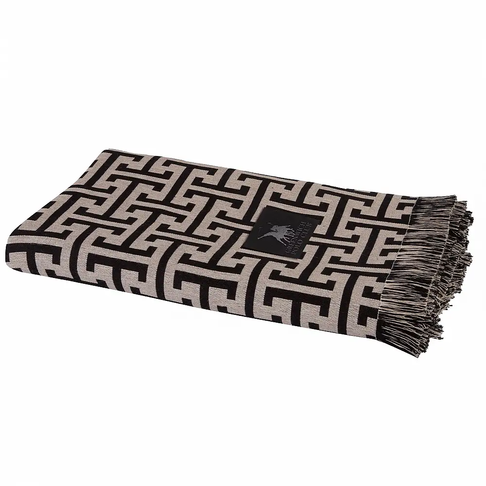 GREENWICH POLO CLUB Ριχτάρι 180x250 Essential 3902 Μαύρο, Μπεζ 206182503902