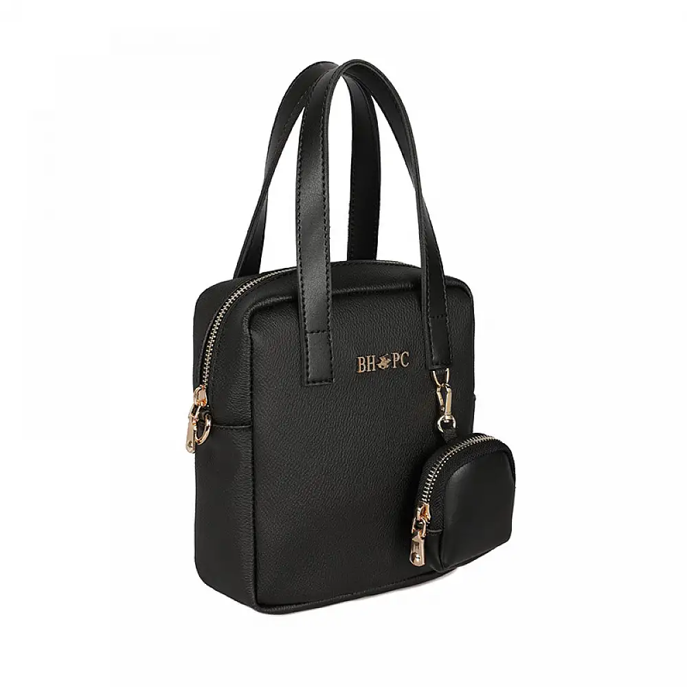 Γυναικεία Τσάντα Χειρός Χρώματος Μαύρο Beverly Hills Polo Club 1106 668BHP0141