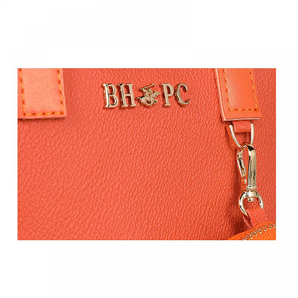 Γυναικεία Τσάντα Χειρός Χρώματος Πορτοκαλί Beverly Hills Polo Club 1106 668BHP0144