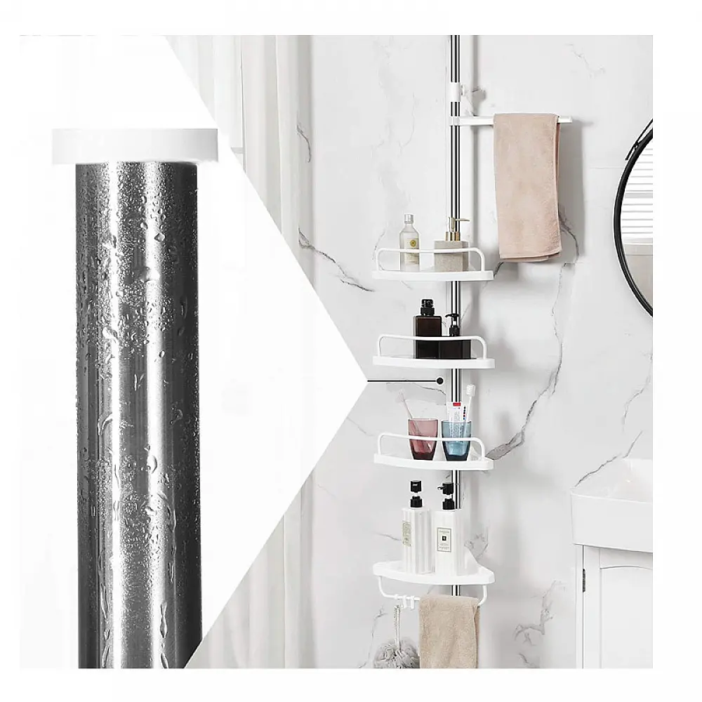 Εταζέρα Μπάνιου με 4 Ράφια 95 -300 cm Songmics BCB02SW