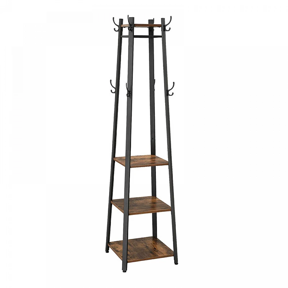 Μεταλλικός Καλόγερος με 3 Ράφια 45 x 45 x 181 cm VASAGLE LCR80X