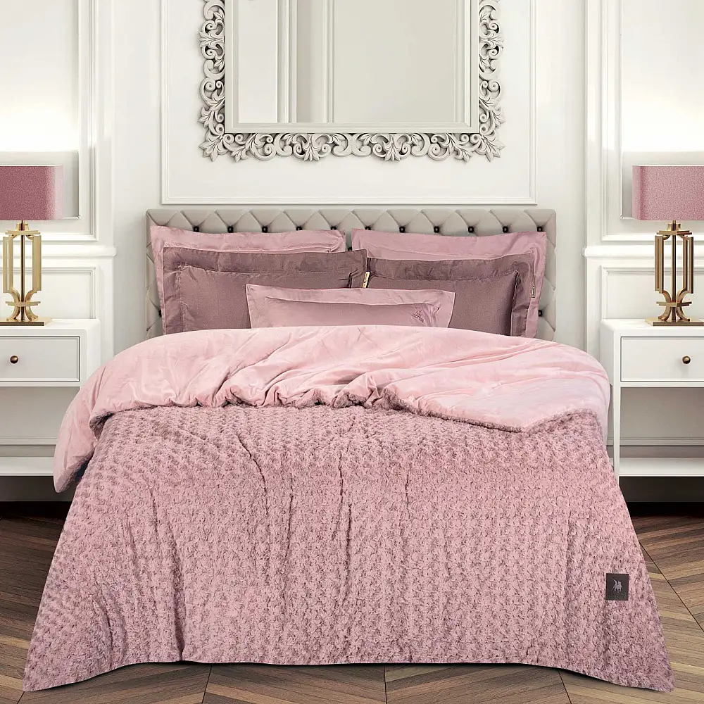 GREENWICH POLO CLUB Κουβερτοπάπλωμα Rabbit Faux Fur King Essential 3961 σε Απόχρωση Nude 221910303961