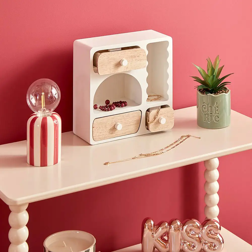 Atmosphera Ράφι με 3 Συρτάρια για Μικρούς Χώρους - 23,8x11x23,8 εκ. 211538-White