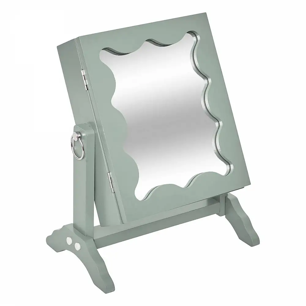 Atmosphera Κοσμηματοθήκη με Καθρέπτη 29x15x22 cm Πράσινη 211546-Green