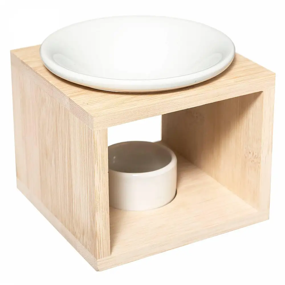 Atmosphera Βάση Αρωματικού από Ξύλο Bamboo με Κεραμικό Δοχείο 181632