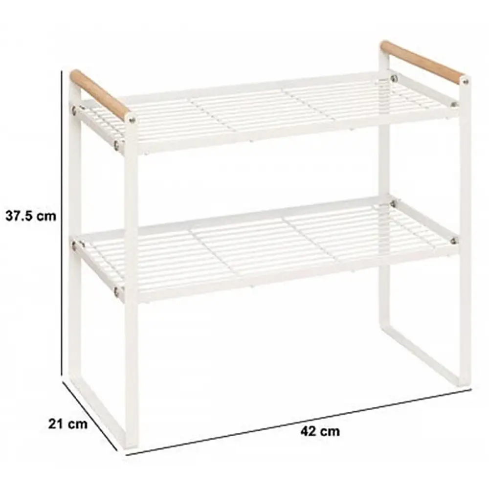 5FIVE Simply smart Μεταλλικό Ράφι Κουζίνας για Πάγκο 42x21x37,5cm για Αποθήκευση Αξεσουάρ 190173