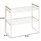 5FIVE Simply smart Μεταλλικό Ράφι Κουζίνας για Πάγκο 42x21x37,5cm για Αποθήκευση Αξεσουάρ 190173