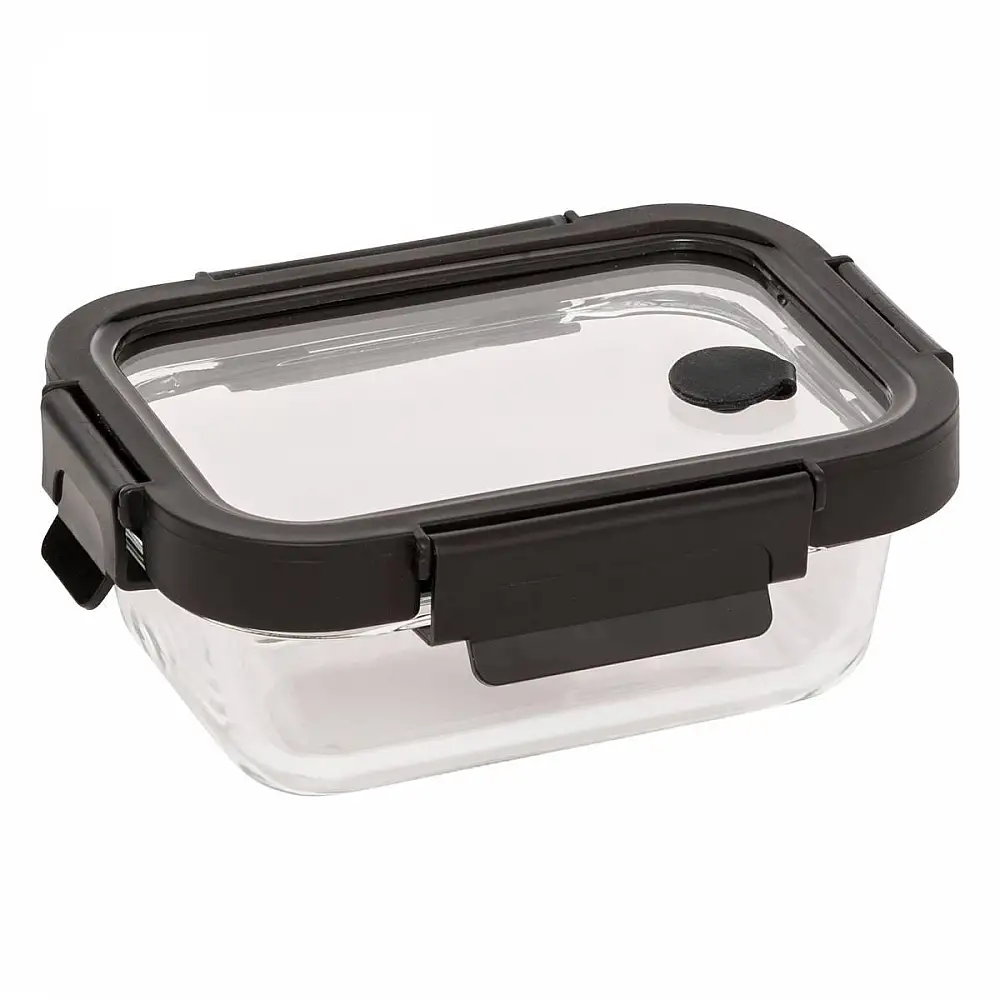 5FIVE Simply smart Γυάλινο Ορθογώνιο Αεροστεγής Δοχείο 0.37L Συντήρησης Τροφίμων 209253