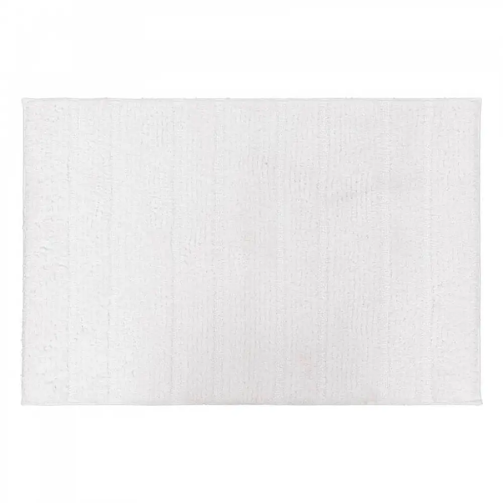 5FIVE Simply smart Αντιολισθητικό Πατάκι Μπάνιου 90x50 εκ. Μαλακό & Απορροφητικό Λευκό 206935-White