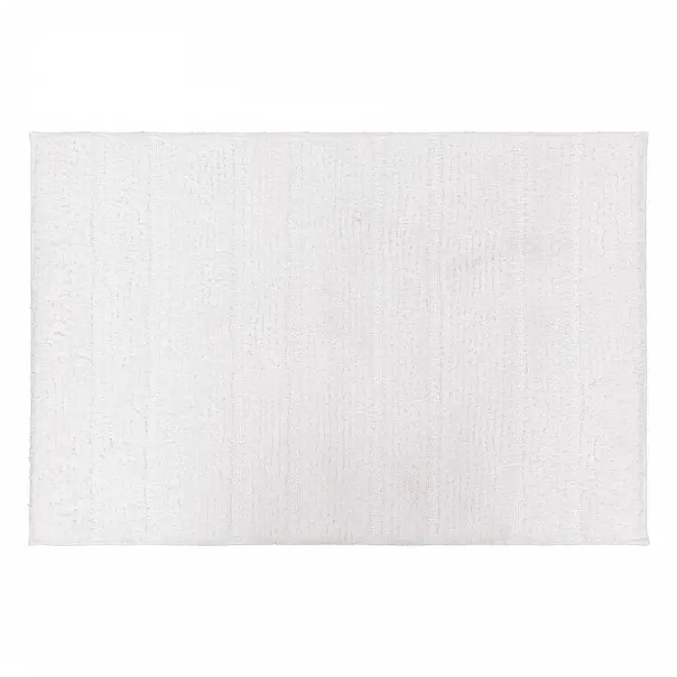 5FIVE Simply smart Αντιολισθητικό Πατάκι Μπάνιου 90x50 εκ. Μαλακό & Απορροφητικό Λευκό 206935-White