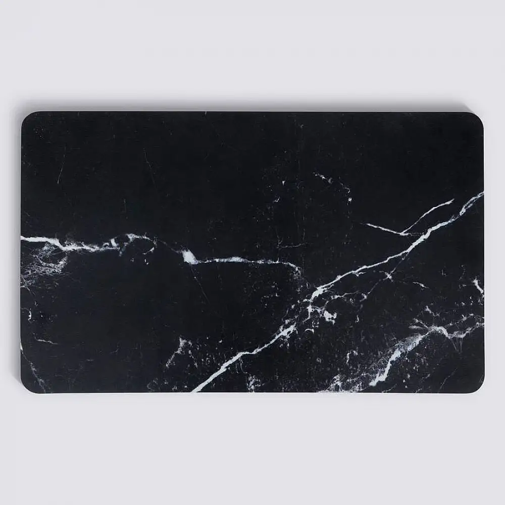 5FIVE Simply smart Αντιολισθητικό Χαλί 75 × 45 cm με εφέ Μαύρο Μάρμαρο 202470A-BMarble