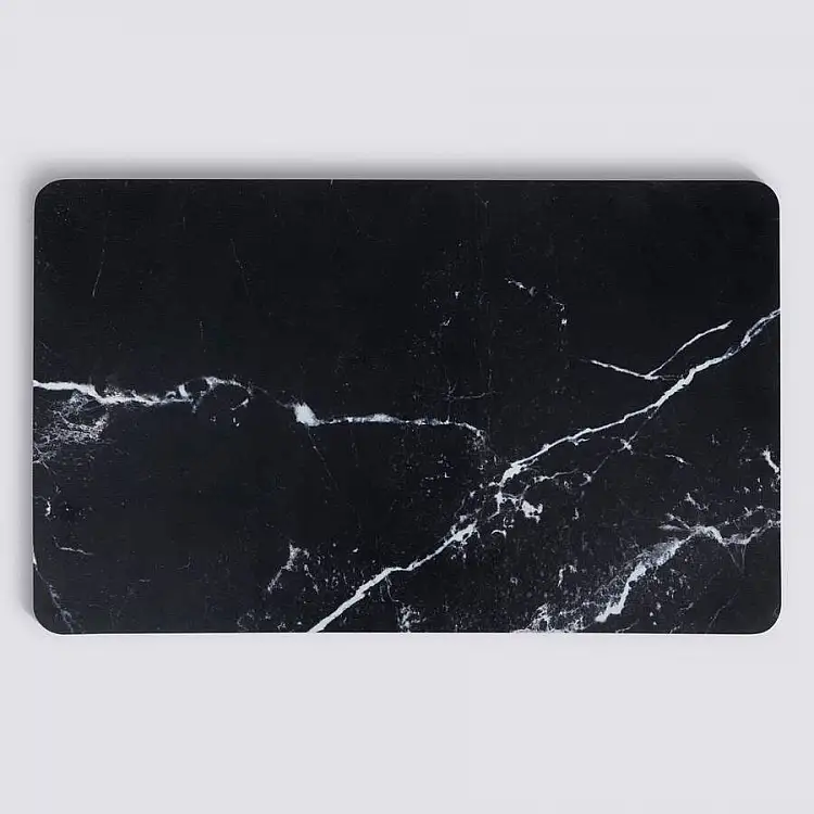 5FIVE Simply smart Αντιολισθητικό Χαλί 75 × 45 cm με εφέ Μαύρο Μάρμαρο 202470A-BMarble