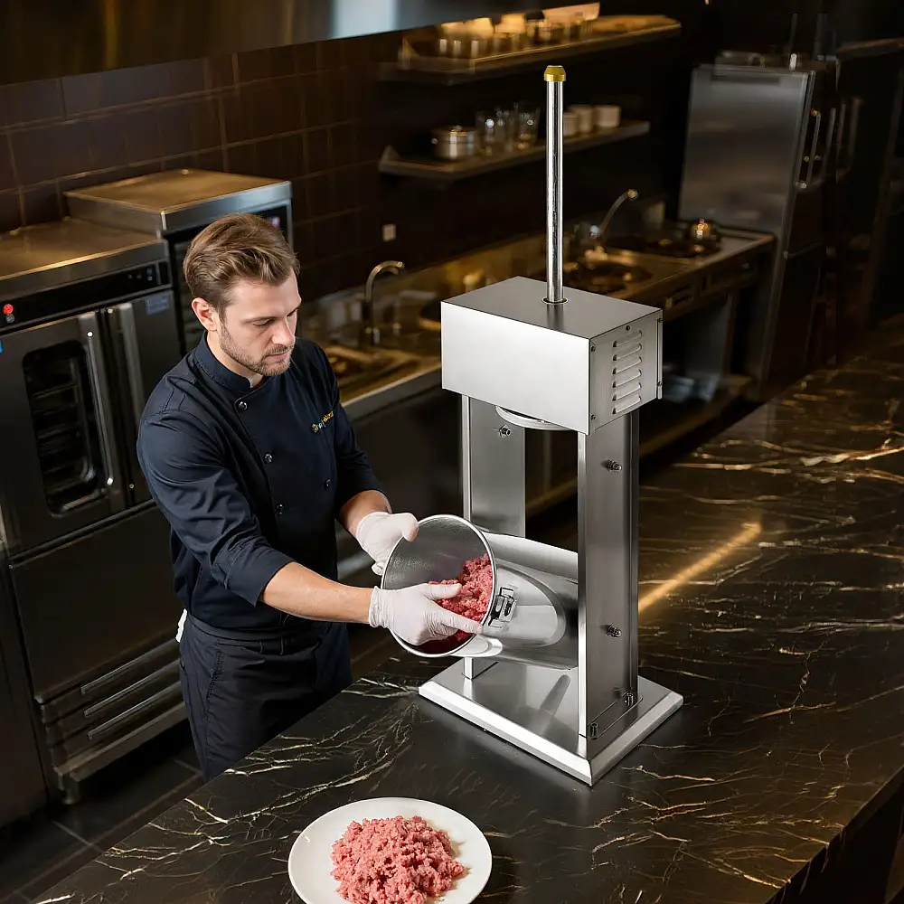 VEVOR Ηλεκτρική Γεμιστική Λουκάνικων 33LB/15L με Ρυθμιζόμενη Ταχύτητα και Ποδόπληκτρο DDKGCJLS15L0UEPNT001V2