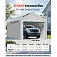 VEVOR Αντικαταστατικό Κάλυμμα Carport 6×4 μ. με Πλευρικά Τοιχώματα, UV & Αδιάβροχο CKPB13X20FTHFHUUD001V0