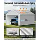 VEVOR Αντικαταστατικό Κάλυμμα Carport 6×4 μ. με Πλευρικά Τοιχώματα, UV & Αδιάβροχο CKPB13X20FTHFHUUD001V0