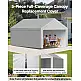 VEVOR Αντικαταστατικό Κάλυμμα Carport 6×4 μ. με Πλευρικά Τοιχώματα, UV & Αδιάβροχο CKPB13X20FTHFHUUD001V0