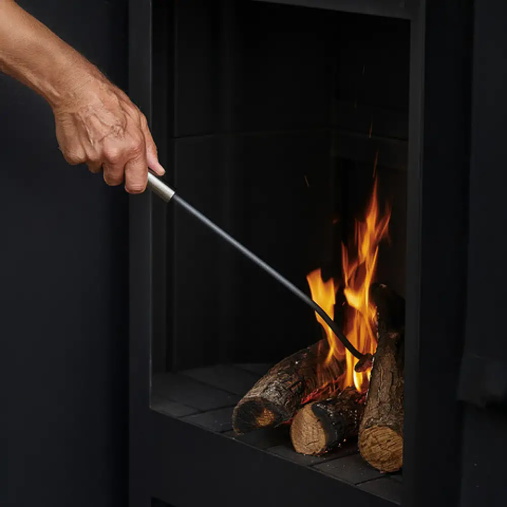 Kaminer Σετ Εργαλείων Τζακιού 4-σε-1 Απόχρωσης Μαύρο 25970