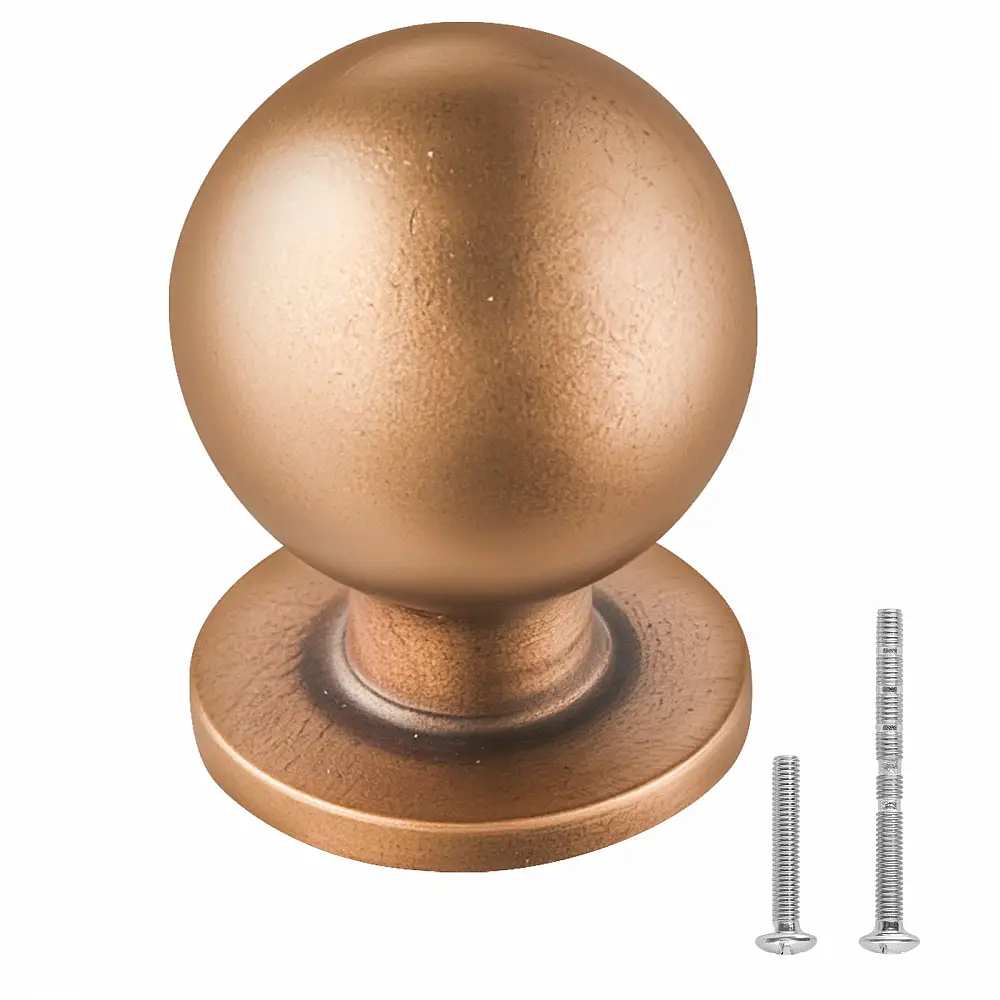 VEVOR Στρογγυλά Πόμολα Ντουλαπιών, Σετ 12 Τεμ., Ø25 x 32mm, Αντικέ Μπρονζέ CJXNYQ12PCS0E1OAF001V0