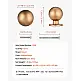 VEVOR Στρογγυλά Πόμολα Ντουλαπιών, Σετ 12 Τεμ., Ø25 x 32mm, Αντικέ Μπρονζέ CJXNYQ12PCS0E1OAF001V0