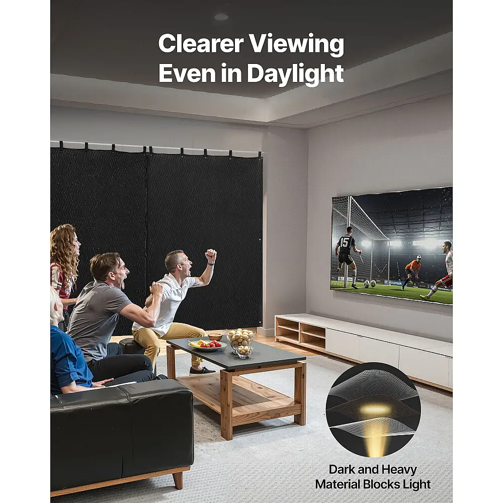 VEVOR Ηχομονωτική Κουβέρτα 80 x 48 in με Μεταλλικούς Κρίκους για Θερμομόνωση και Ηχοαπορρόφηση DCBYTL96W48I9SVVT001V0