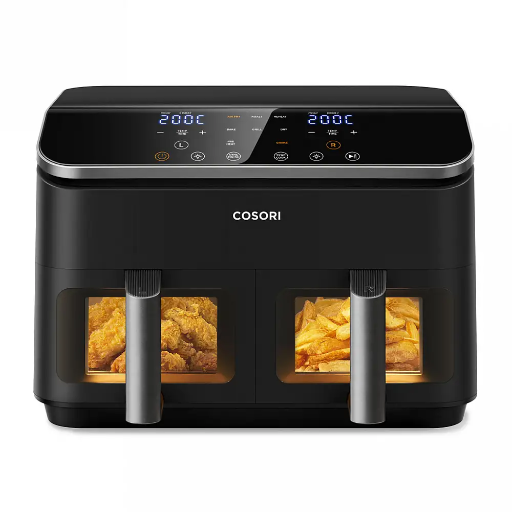 COSORI Διπλή Φριτέζα Αέρος Dual Basket CAF-R901, 8.5L, Μαύρη CAF-R901-AEU
