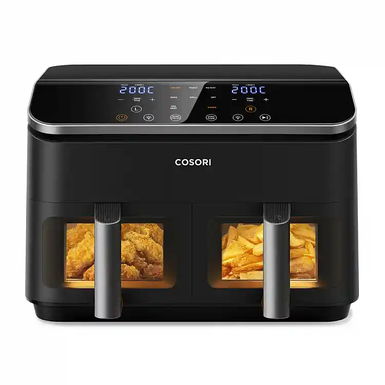 COSORI Διπλή Φριτέζα Αέρος Dual Basket CAF-R901, 8.5L, Μαύρη CAF-R901-AEU