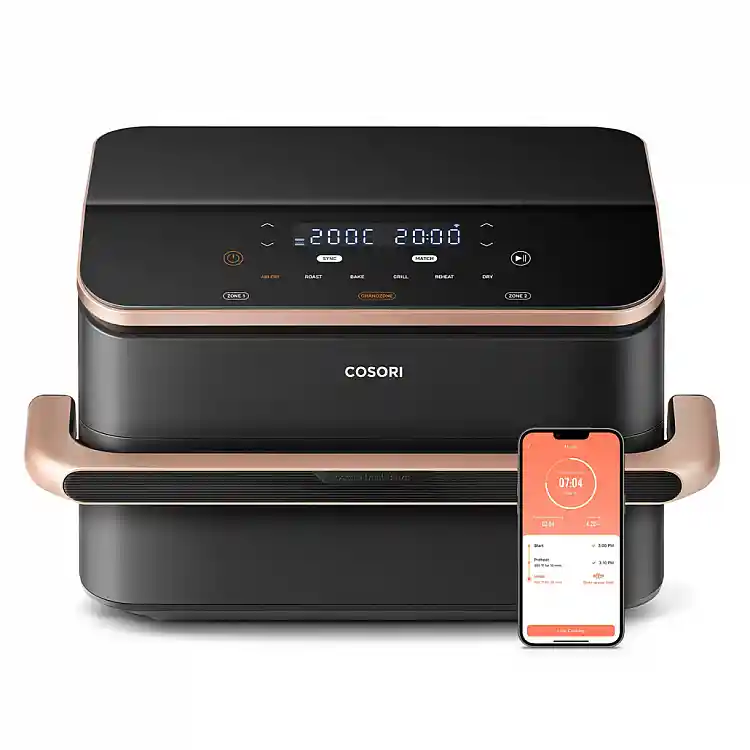 COSORI Διπλή Φριτέζα Αέρος Dual Blaze TwinFry CAF-TF101S, 10L, Μαύρη CAF-TF101S-AEUR