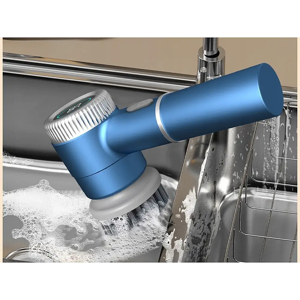 Verk Group Ηλεκτρική Περιστρεφόμενη Βούρτσα Καθαρισμού 5-σε-1 για Κουζίνα & Μπάνιο, Ασύρματη 5907451378281