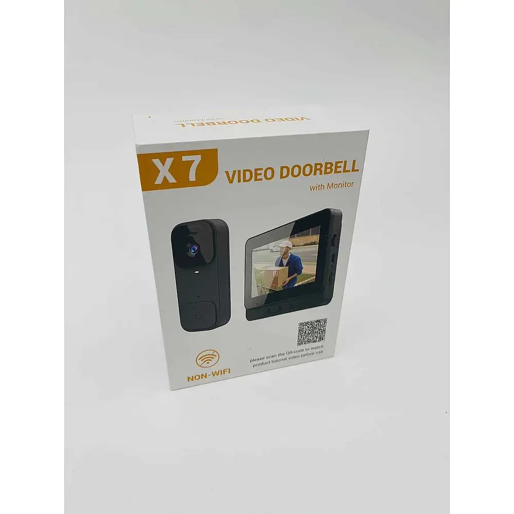 Verk Group Έξυπνο Κουδούνι Πόρτας Video Doorbell με Ενσύρματη Οθόνη (Non-WiFi) με Τυχαία Επιλογή Χρωμάτων 5907451377093