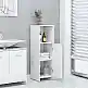 vidaXL Στήλη Μπάνιου Λευκή 30 x 30 x 95 εκ. από Επεξ. Ξύλο 802588