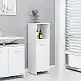 vidaXL Στήλη Μπάνιου Λευκή 30 x 30 x 95 εκ. από Επεξ. Ξύλο 802588