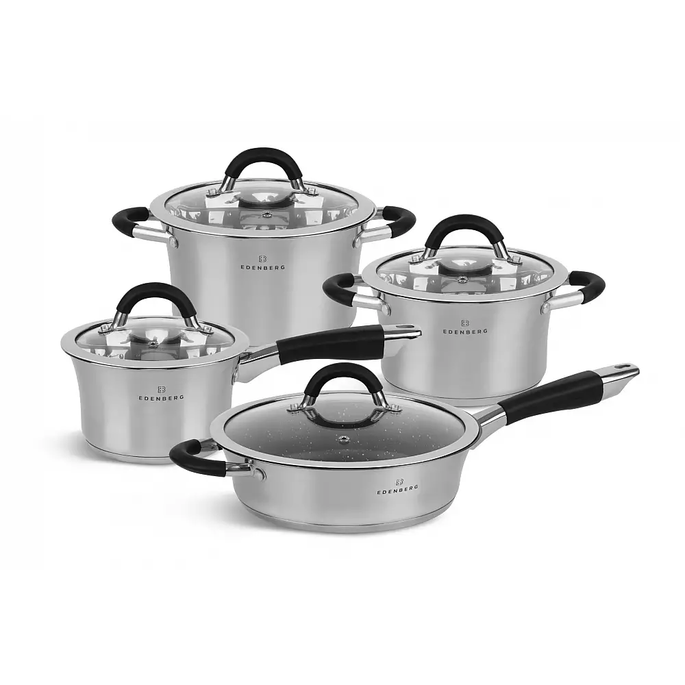 Edenberg Σετ Ανοξείδωτων Σκευών 8 Τεμαχίων EB-2407