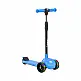 Tulano Πτυσσόμενο Τρίτροχο Scooter με LED για Παιδιά από 3 ετών, Μπλε, Αντοχή έως 50 kg 5903796019261