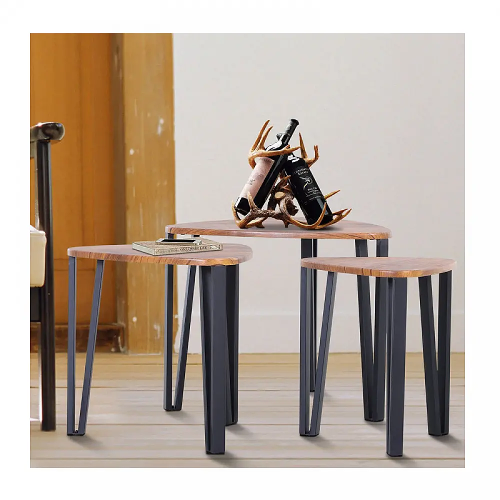 Σετ Μεταλλικά Βοηθητικά Τραπέζια Nesting 56 x 54.2 x 45.4 cm HOMCOM 833-682