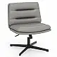 Costway Περιστρεφόμενη Πολυθρόνα Γραφείου με Παχιά Επένδυση σε Γκρι Χρώμα JV13222GR