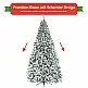 Costway Τεχνητό Χριστουγεννιάτικο Δέντρο με Χιόνι και Μεταλλική Βάση 270 εκ. CM22069