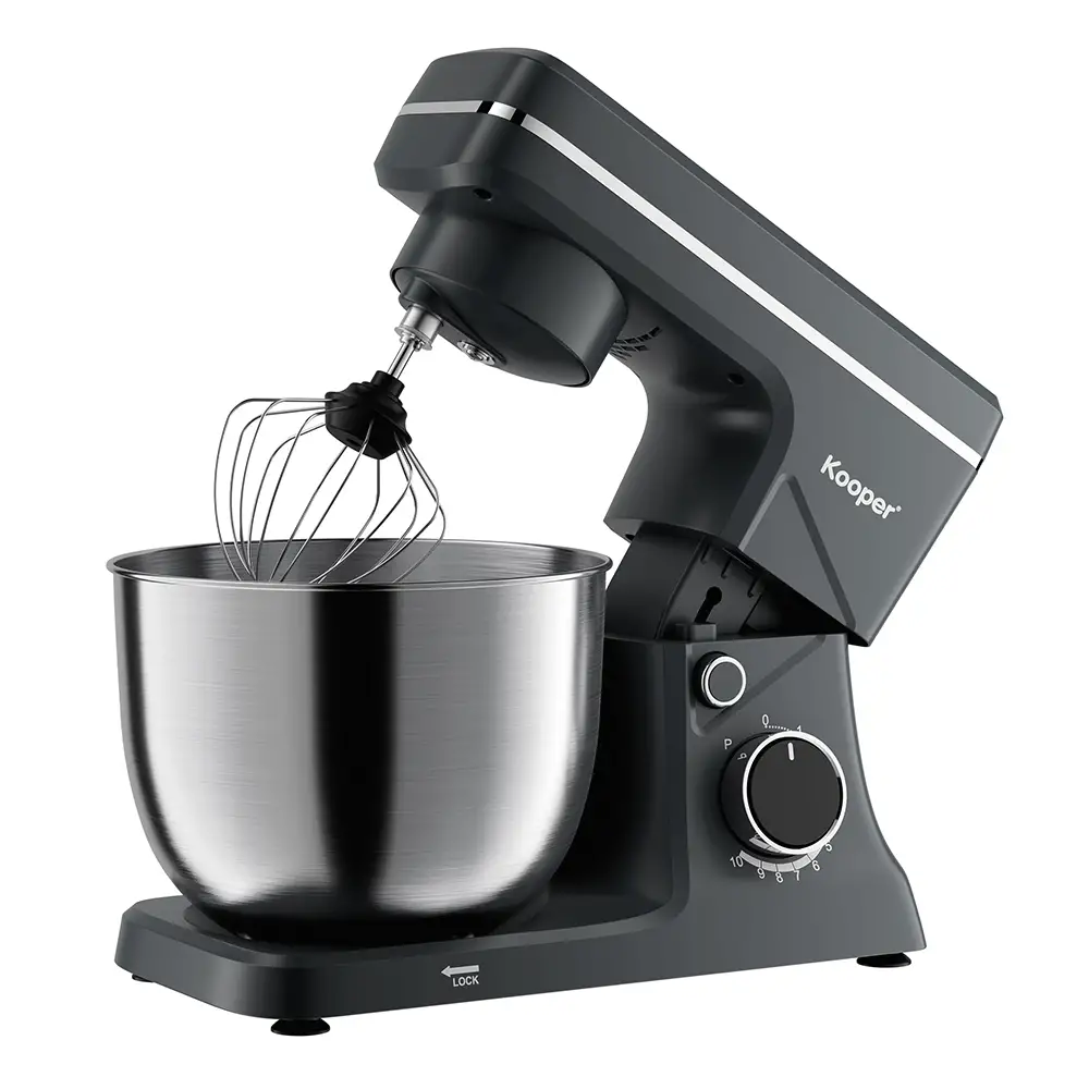 Kooper Πλανητικό μίξερ με αποσπώμενο κάδο 5,5 L, 10 ταχύτητες, 1500 W, σκούρο γκρι Kooper 5923138