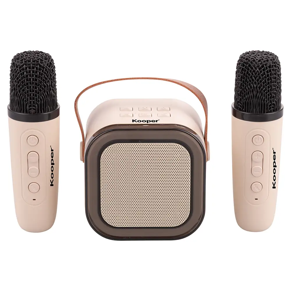 Galileo Φορητό Mini Καραόκε Ηχείο RGB με 2 Ασύρματα Μικρόφωνα Kooper 5925293