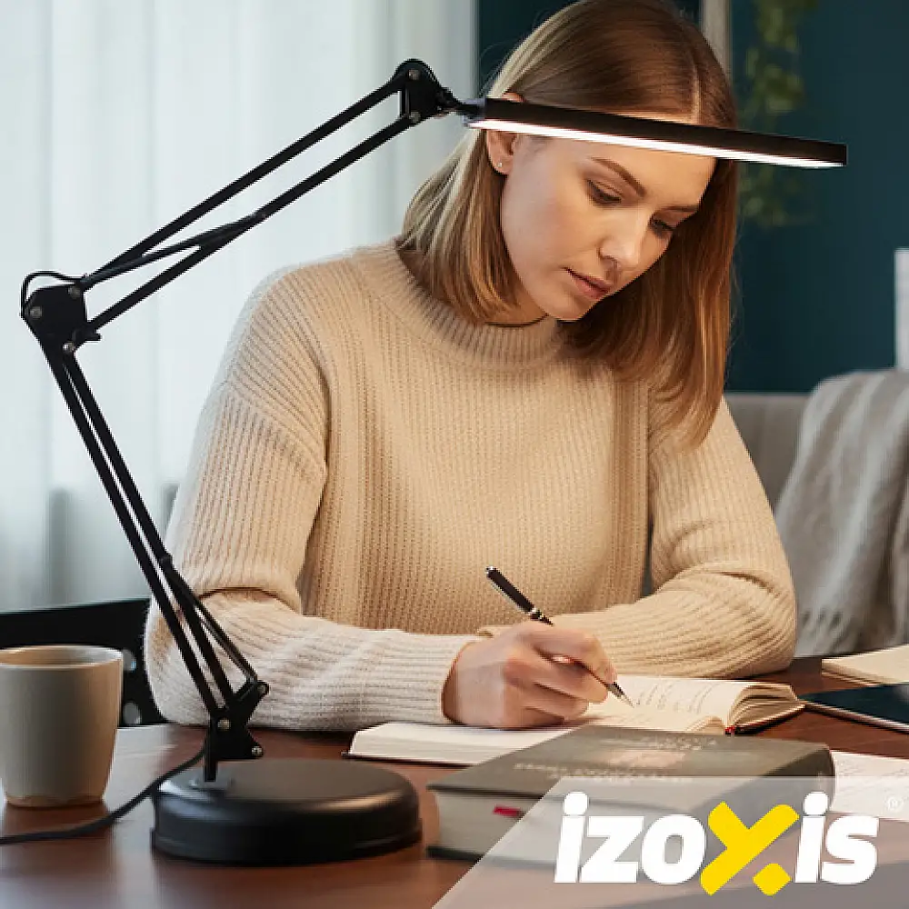 Izoxis LED Φωτιστικό Γραφείου με Σπαστό Βραχίονα 26357