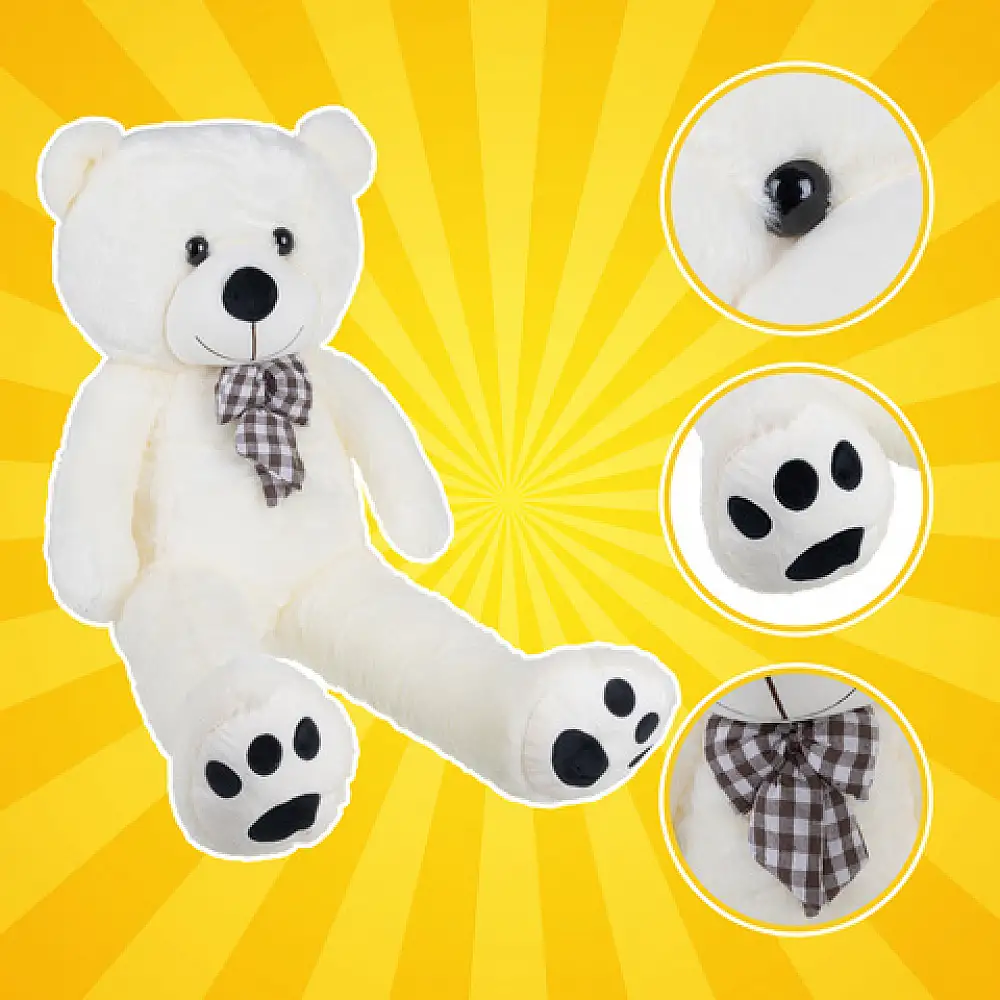 Kruzzel Λούτρινο Αρκουδάκι ύψους 180 εκ. Λευκό 25925